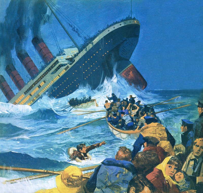Zinken van de Titanic door English School