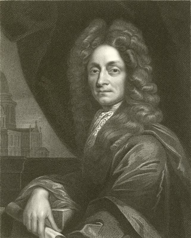 Sir Christopher Wren door English School