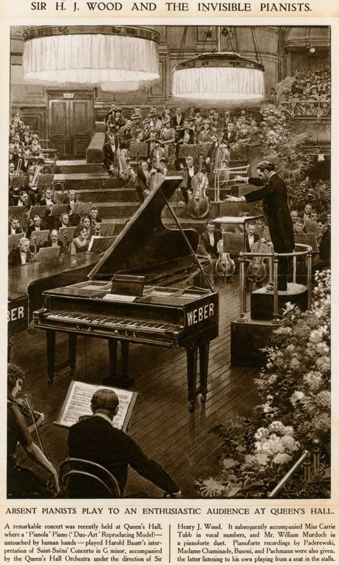 Sir Henry Wood en de onzichtbare pianisten door English School