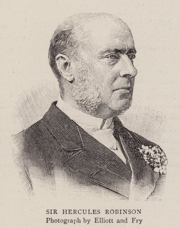 Sir Hercules Robinson (gravure) door English School