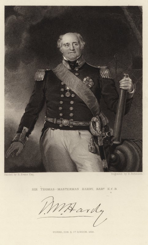 Sir Thomas-Masterman Hardy door English School