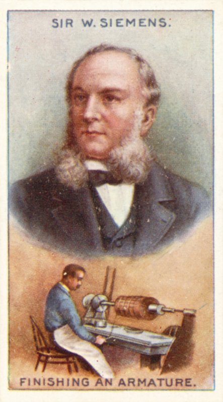 Sir William Siemens, afwerking van een anker door English School