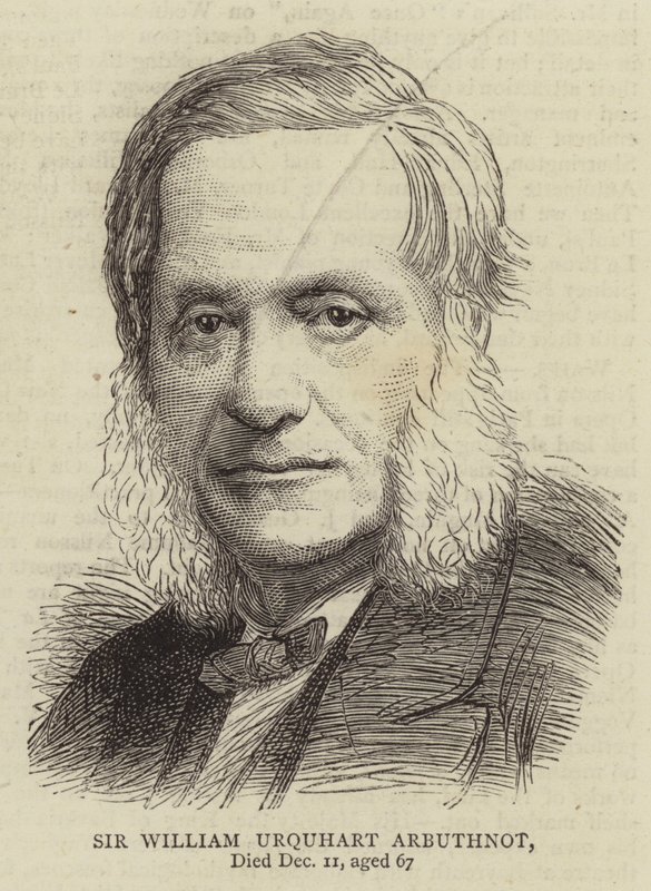 Sir William Urquhart Arbuthnot (gravure) door English School