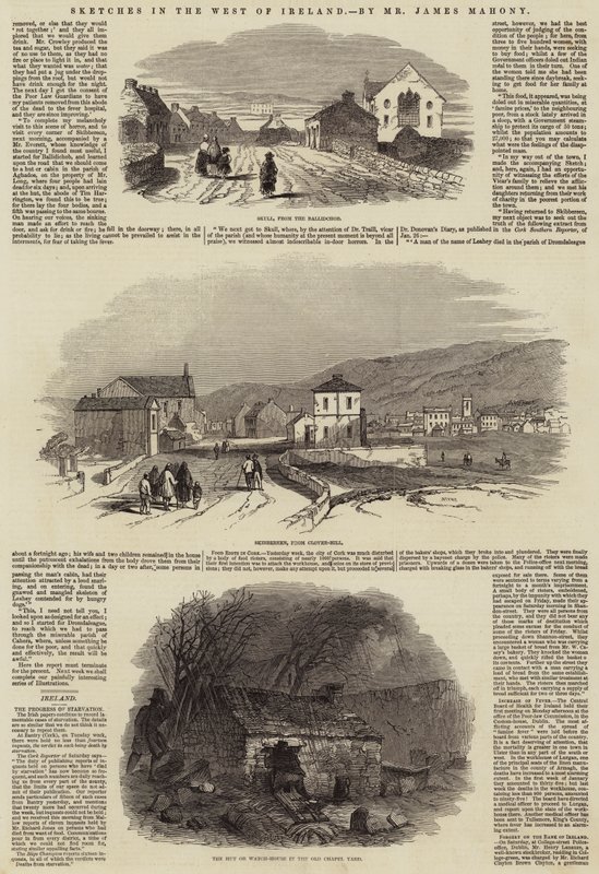 Schetsen in het Westen van Ierland (gravure) door English School