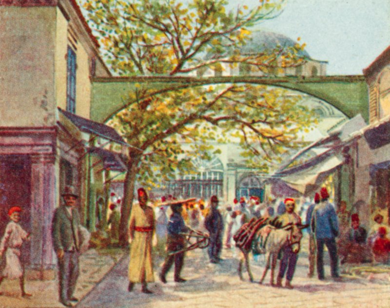 Smyrna, een Turkse bazaar door English School