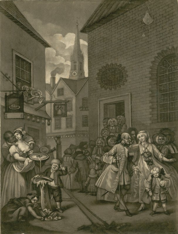 St Giles in the Fields, Londen door English School
