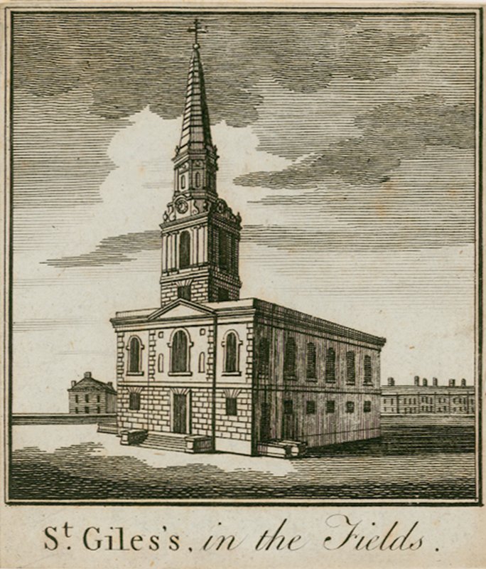 St Giles in the Fields, Londen door English School