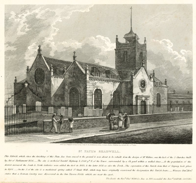 St. Paulus, Shadwell, Londen door English School