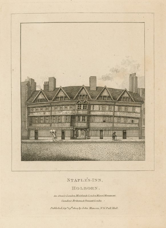 Staples Inn, Holborn door English School