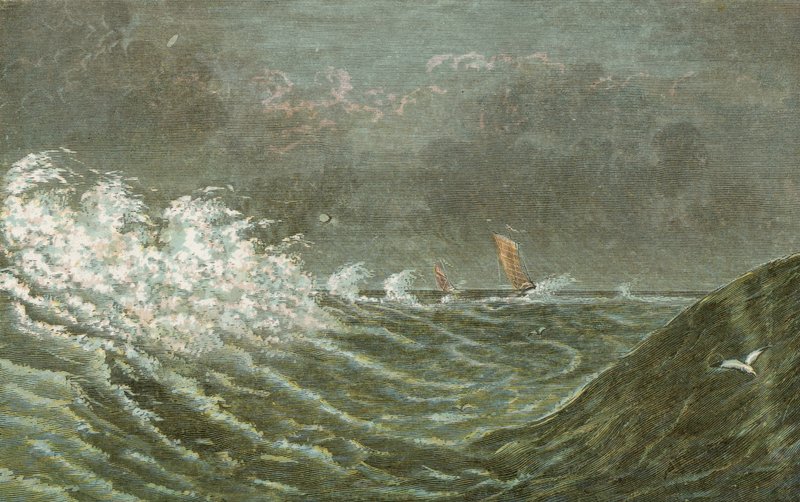 Storm op zee door English School