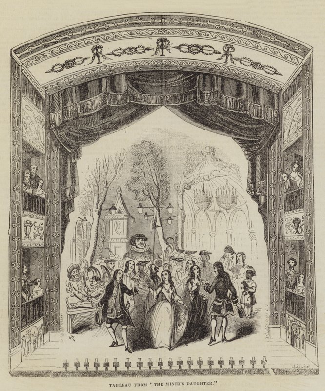 Tableau uit "De dochter van de vrek" door English School