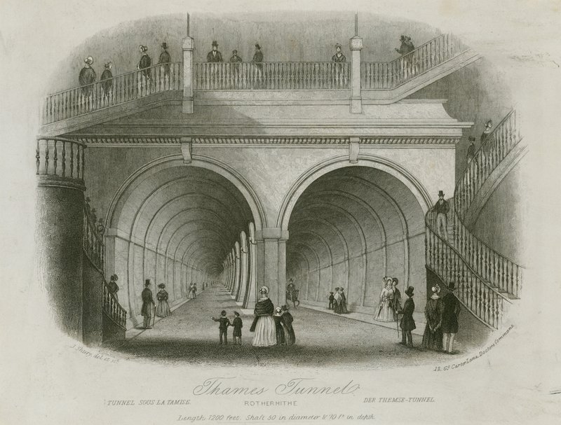Thames Tunnel, Rotherhithe ingang door English School