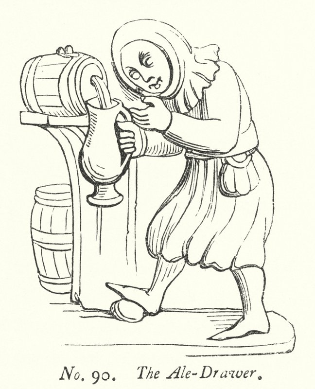De bier-tapper door English School