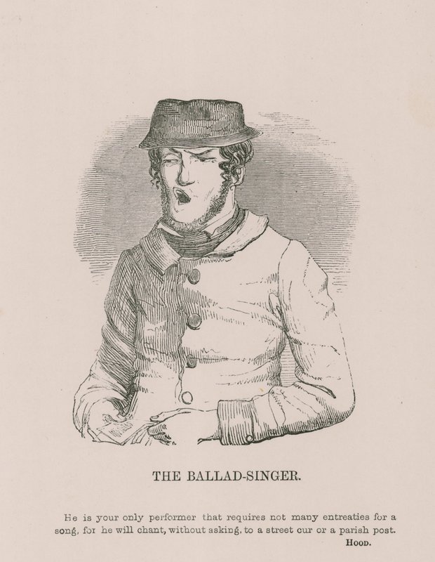 De balladzanger door English School