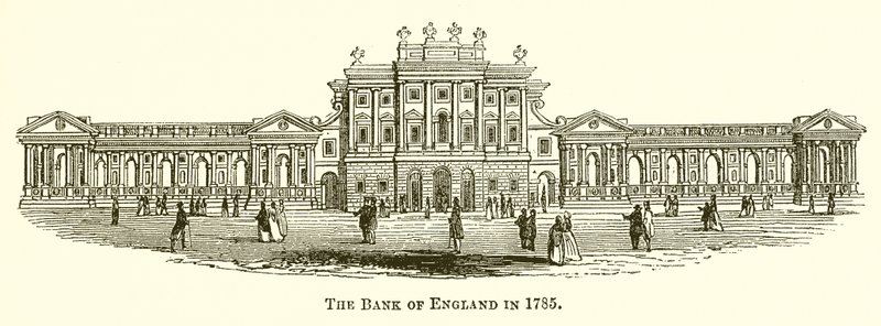 De Bank of England in 1785 door English School