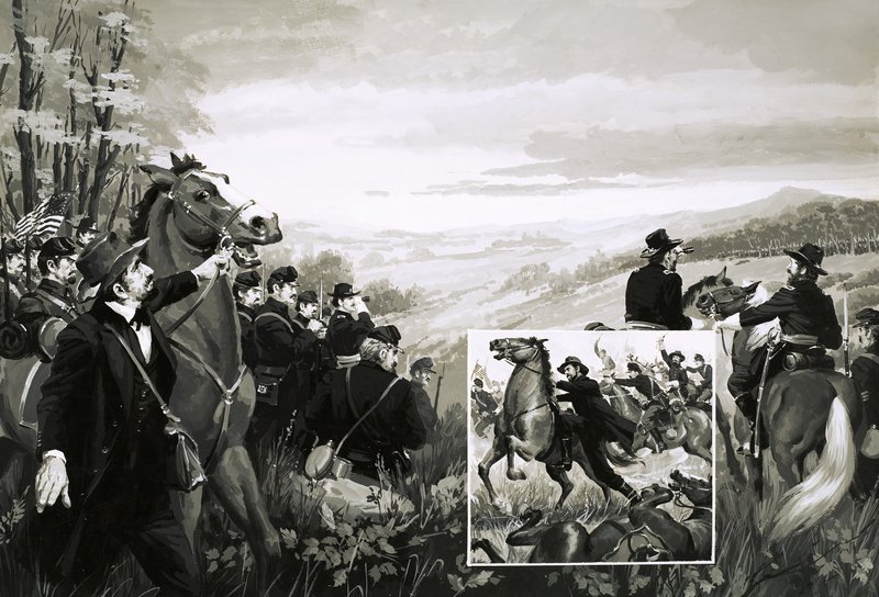 De Slag bij Antietam door English School