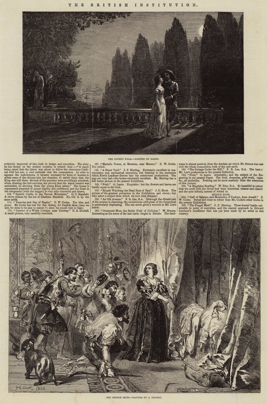 De Britse Instelling (gravure) door English School