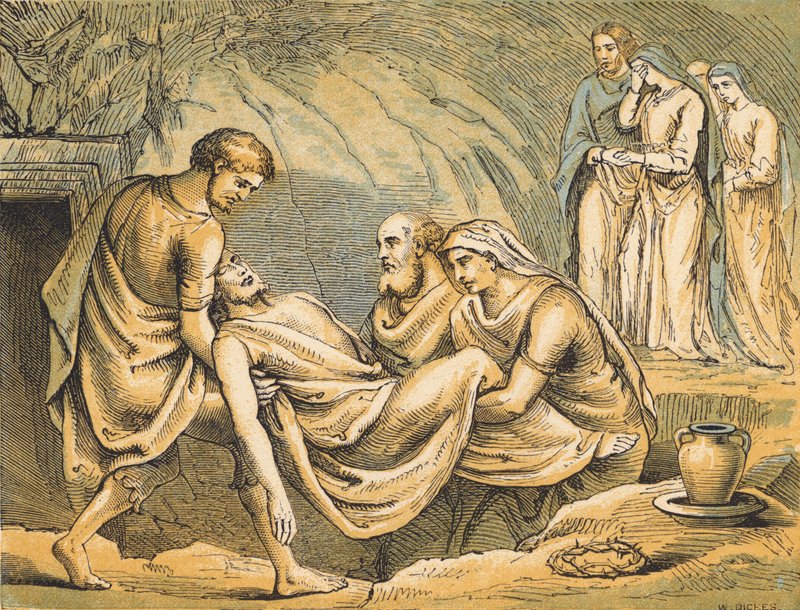 De Begrafenis van Jezus door English School