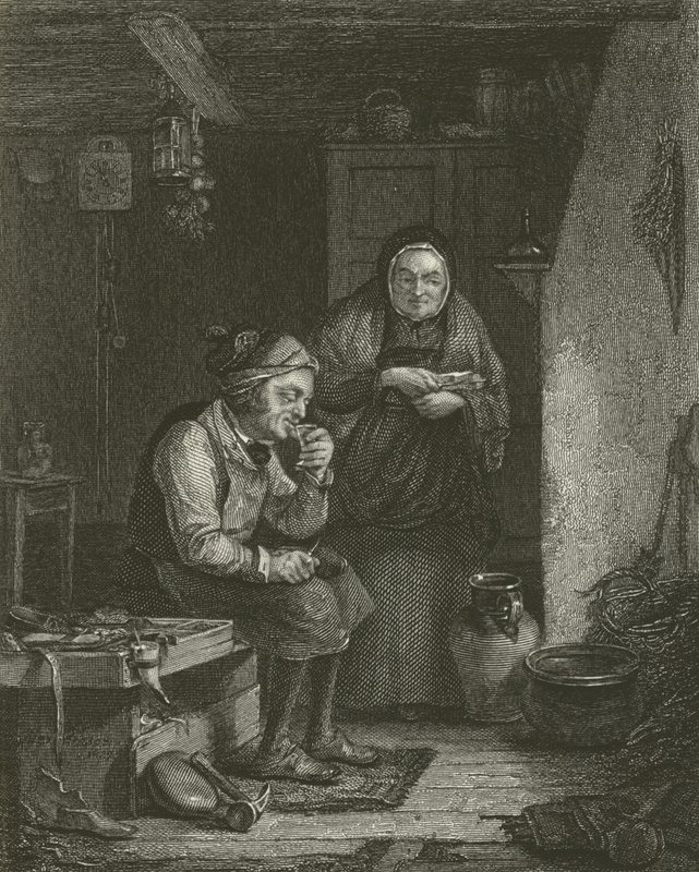 De schoenmaker van Duddingston door English School
