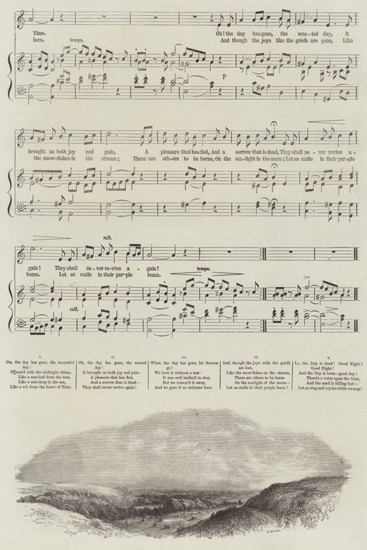 De Dag is Voorbij (gravure) door English School