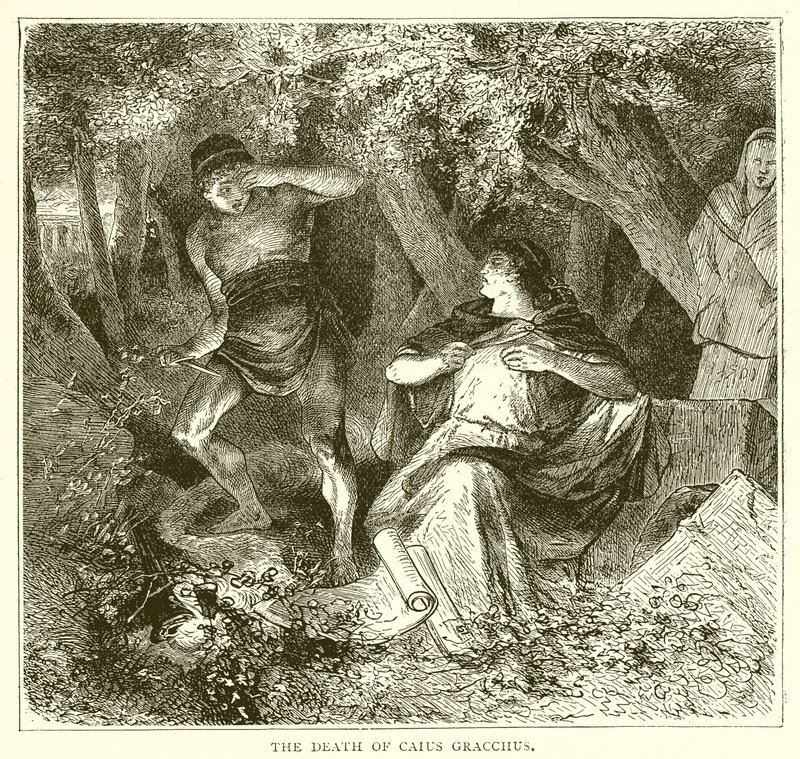 De dood van Caius Gracchus door English School