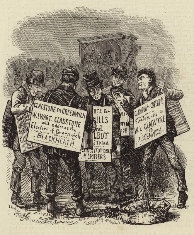 De algemene verkiezingen door English School