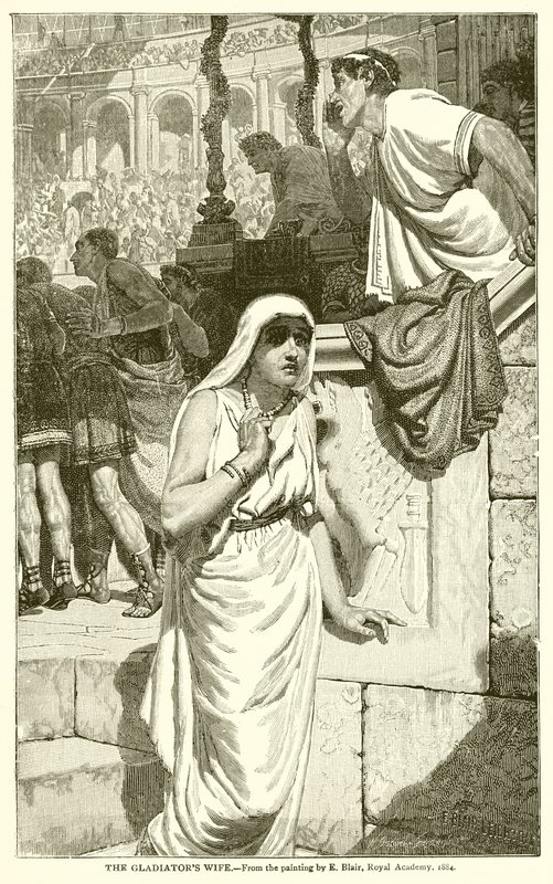 De vrouw van de Gladiator door English School