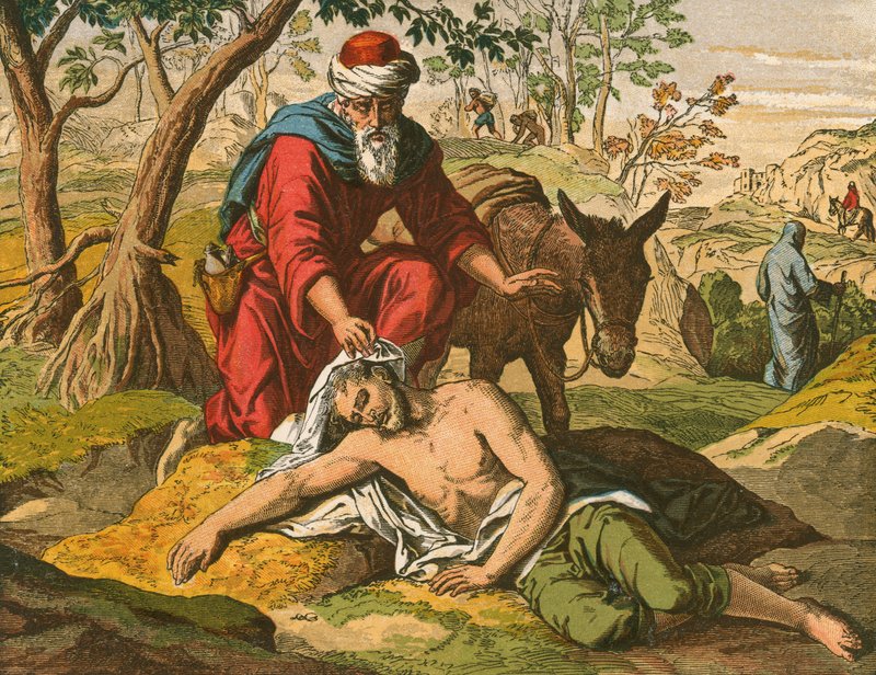 De barmhartige Samaritaan door English School
