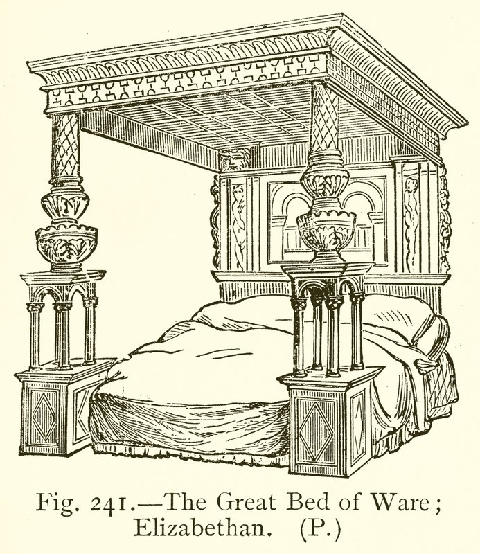 Het grote bed van Ware door English School