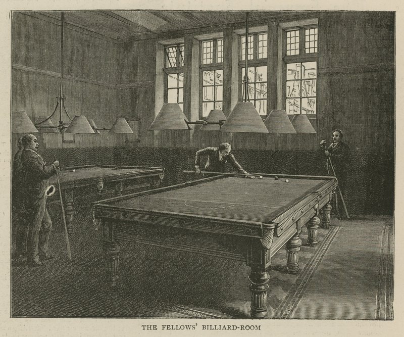 Het Imperial Institute: De biljartkamer van de Fellows door English School