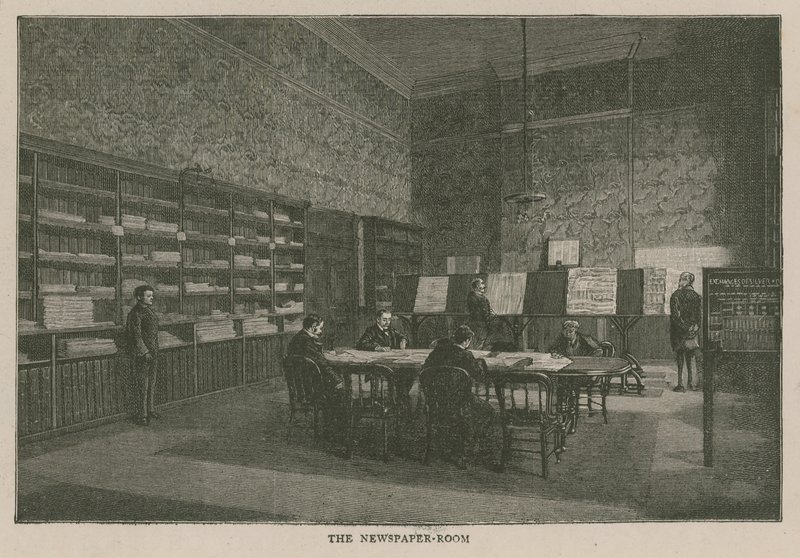 Het Imperial Institute: De krantenkamer door English School