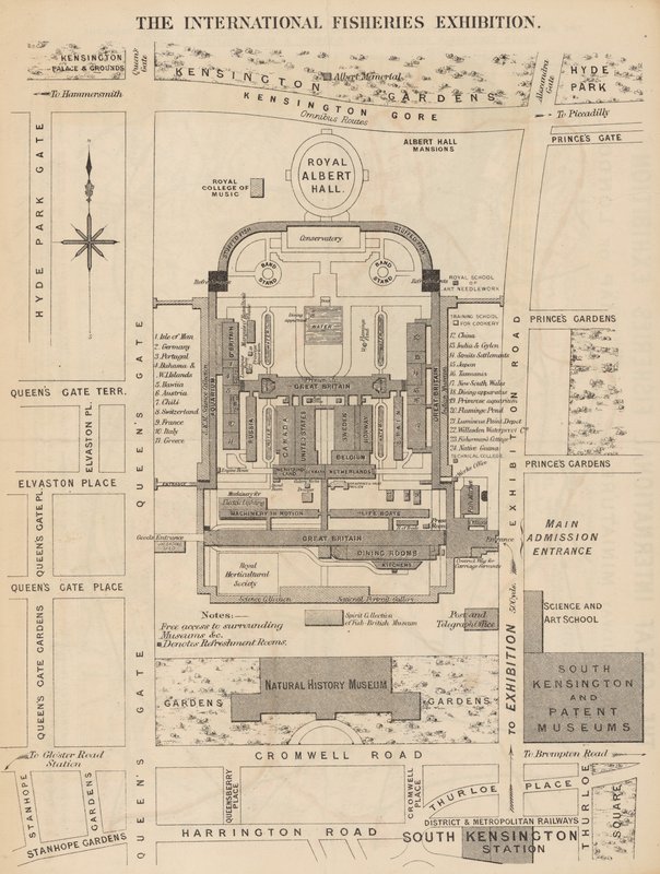 De Internationale Visserij Tentoonstelling, Londen, 1883 door English School