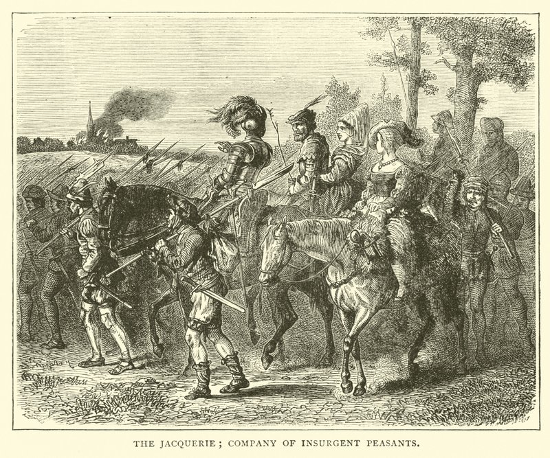 De Jacquerie; gezelschap van opstandige boeren door English School