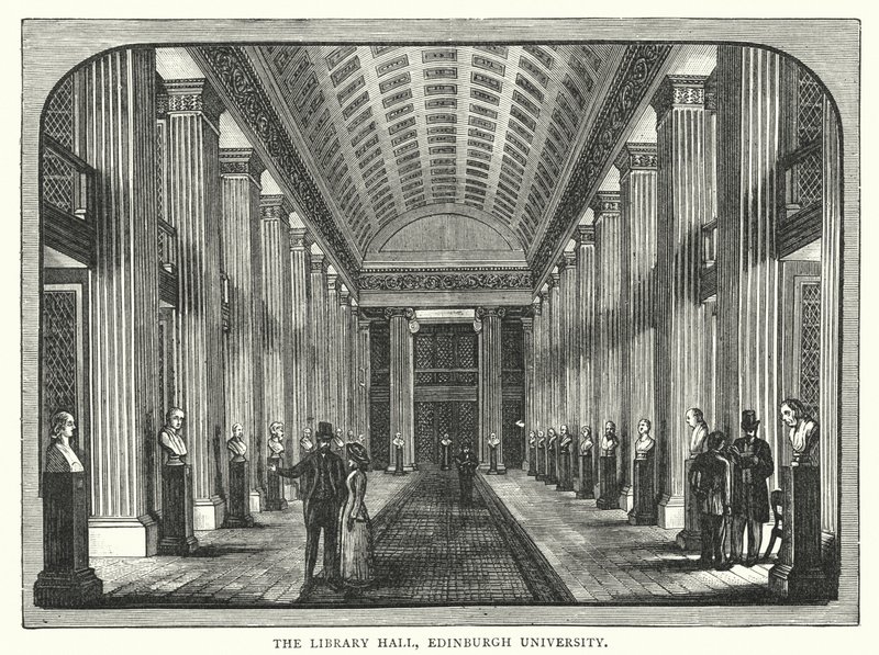 De Bibliotheekzaal, Universiteit van Edinburgh door English School