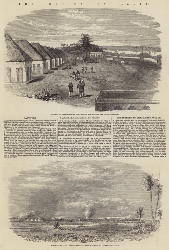De muiterij in India door English School