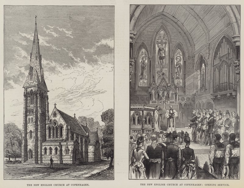 De Nieuwe Engelse Kerk in Kopenhagen door English School