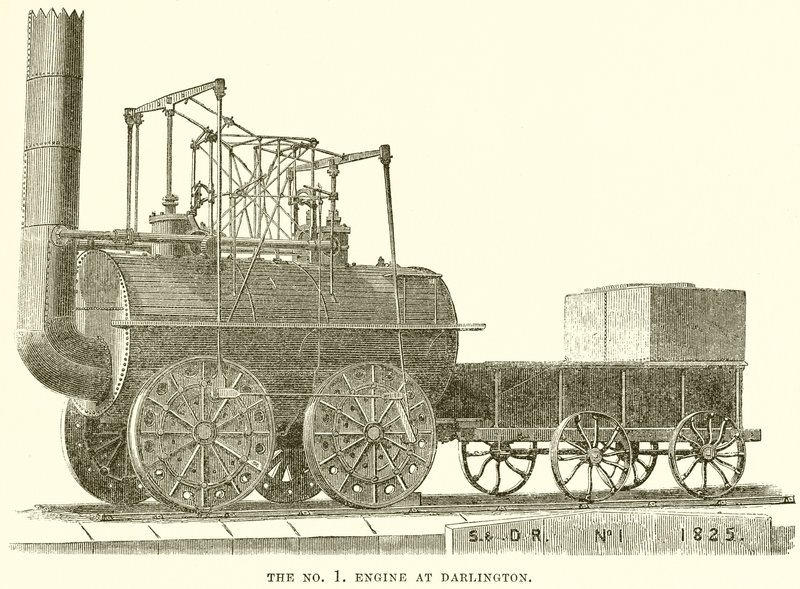 De No. 1 Locomotief in Darlington door English School