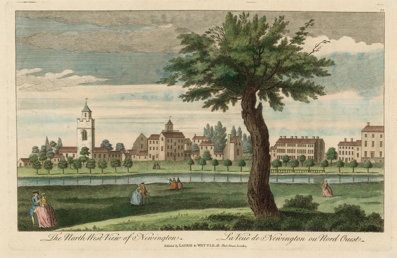 Het noordwestelijke uitzicht van Newington door English School