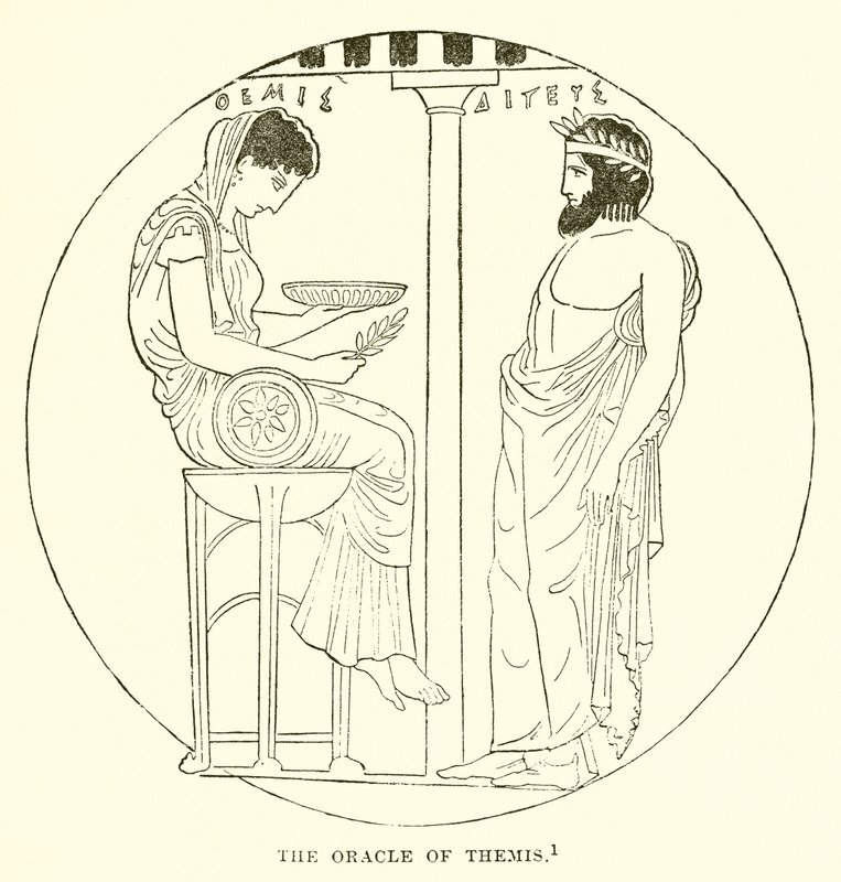 Het orakel van Themis door English School
