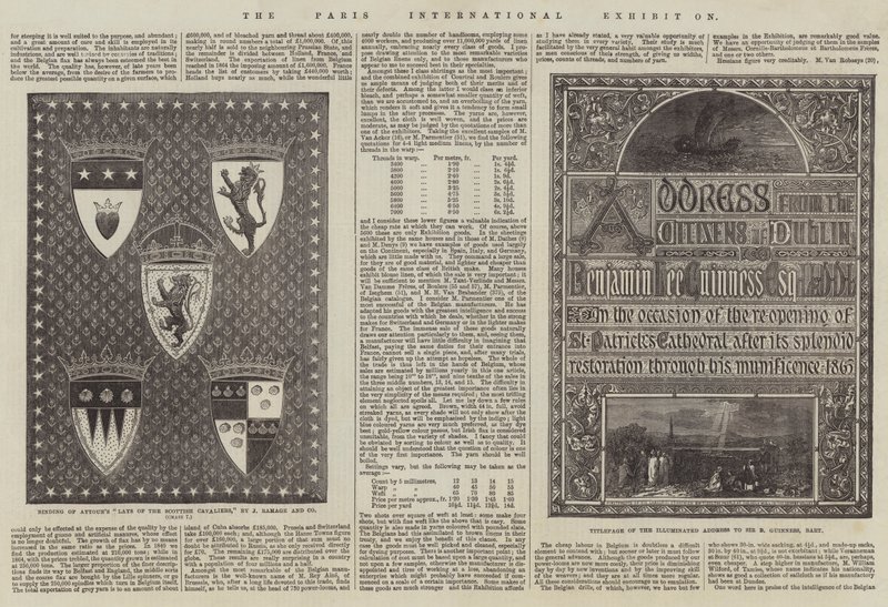 De Internationale Tentoonstelling van Parijs (gravure) door English School