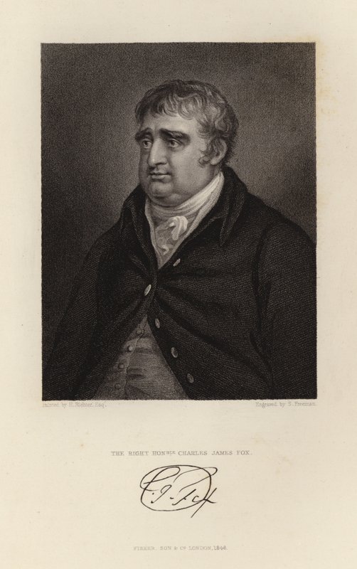 De Zeer Eerwaarde Charles James Fox door English School