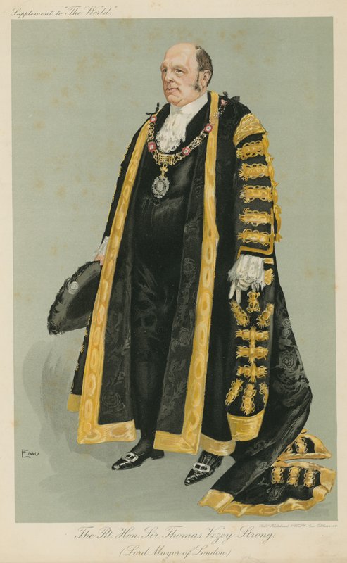 De Zeer Eerwaarde Sir Thomas Vezey Strong door English School