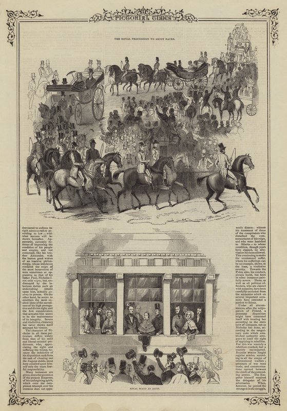 De Koninklijke Processie naar de Ascot Races door English School