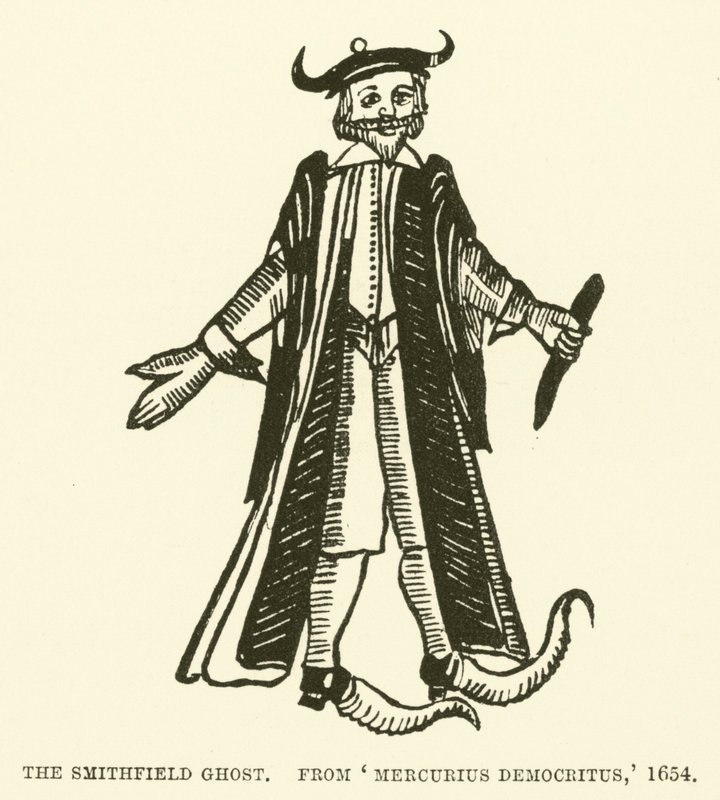 De Smithfield-geest, uit Mercurius Democritus door English School
