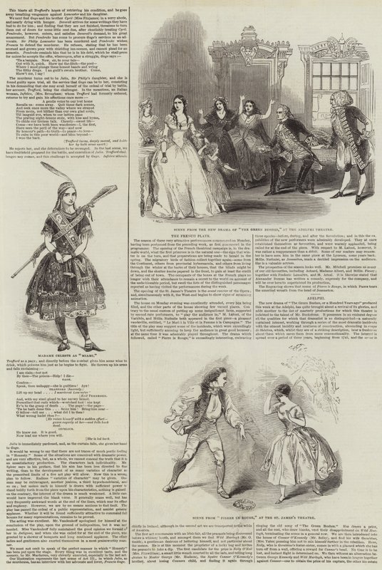 De theaters (gravure) door English School