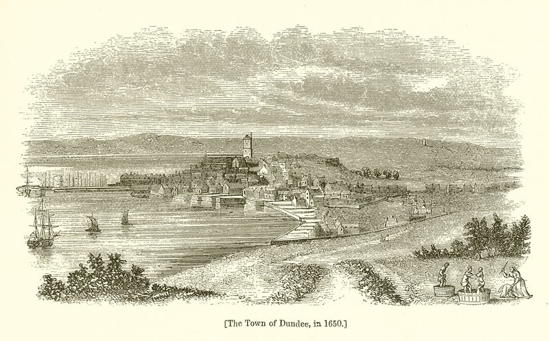 De stad Dundee, in 1650 door English School