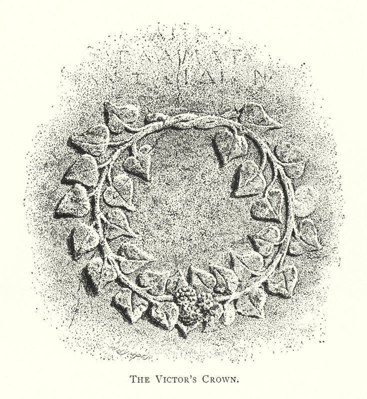De Kroon van de Overwinnaar (gravure) door English School