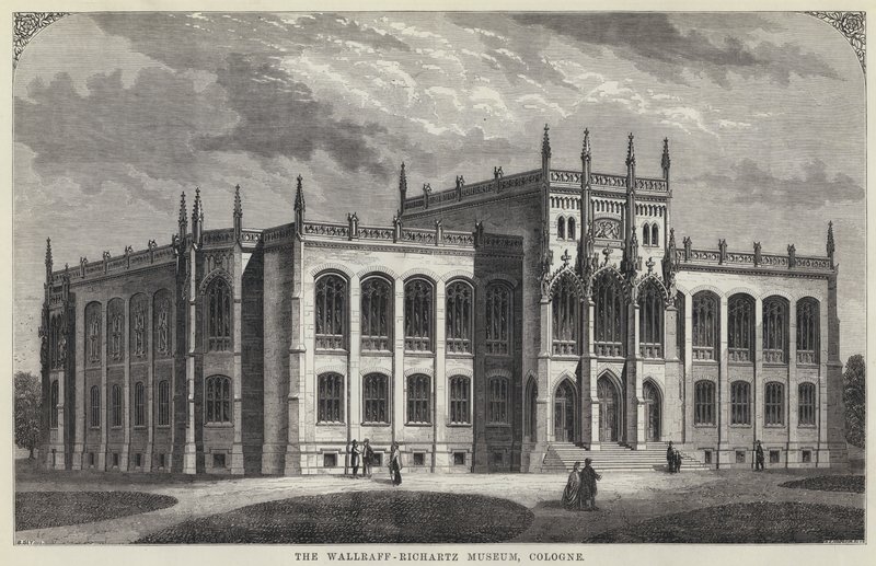 Het Wallraff-Richartz Museum, Keulen (gravure) door English School