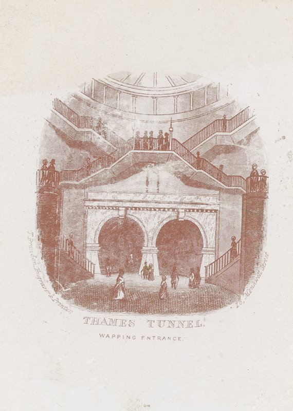 De Wapping Ingang van de Thames Tunnel door English School