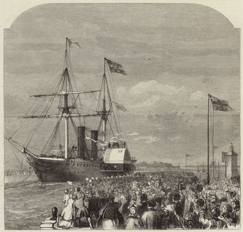 De Aankomst van Garibaldi in Southampton door English School